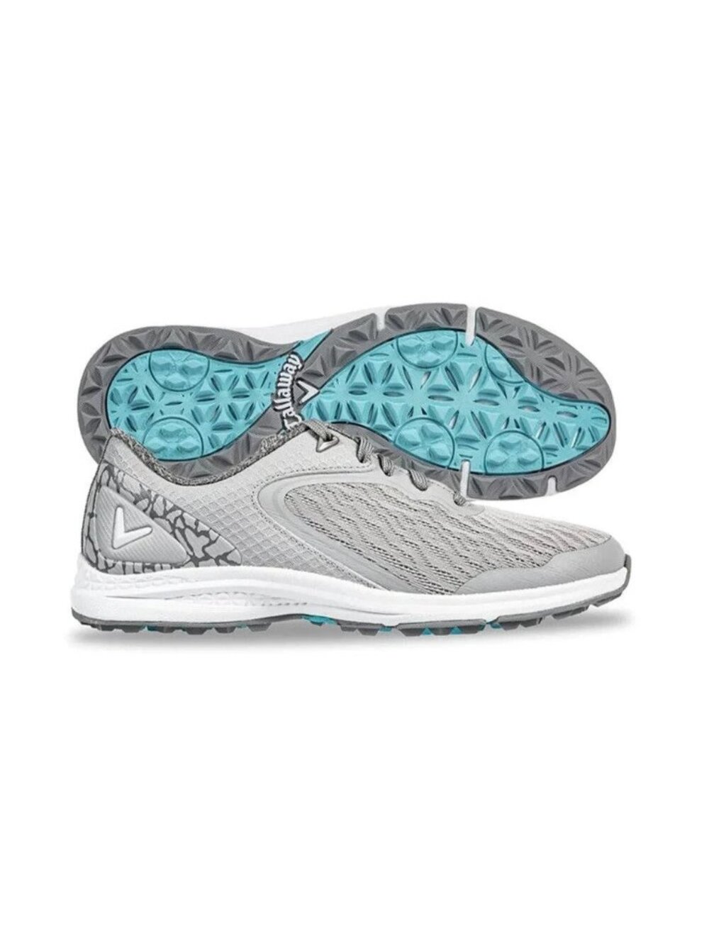 Callaway Coronado V2 SL Women's Grey Spikeless Lightweight Golf Shoes 8.5